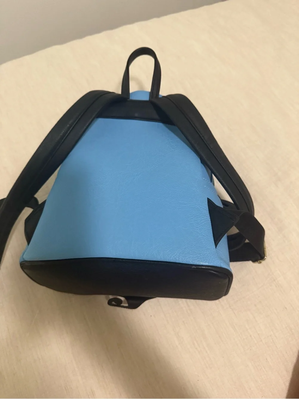 Loungefly Blue Genie Mini Backpack with Pink and White Accent